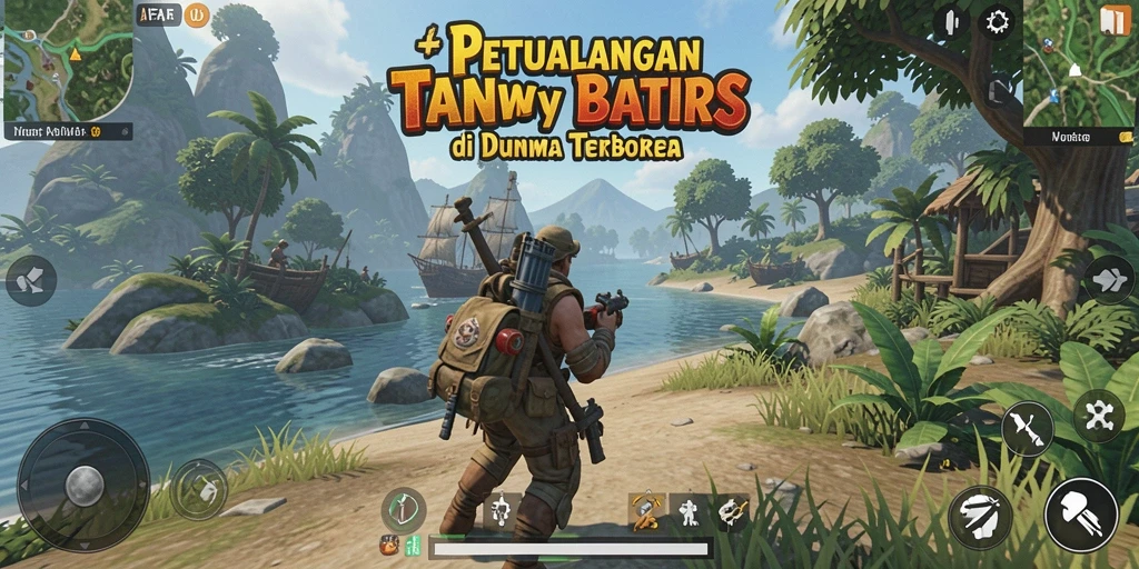 Gameplay AFAF menampilkan petualangan epik di dunia terbuka.