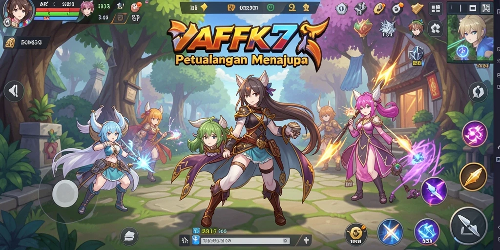 Gameplay seru AFK77 dengan karakter Anime yang memukau.