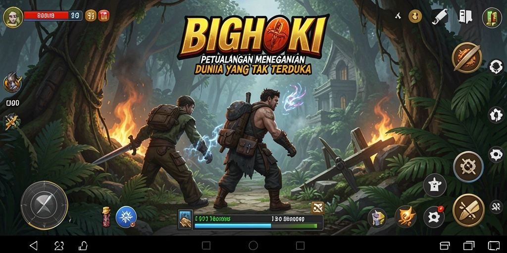 Gameplay BIGHOKI yang menarik dan penuh aksi.