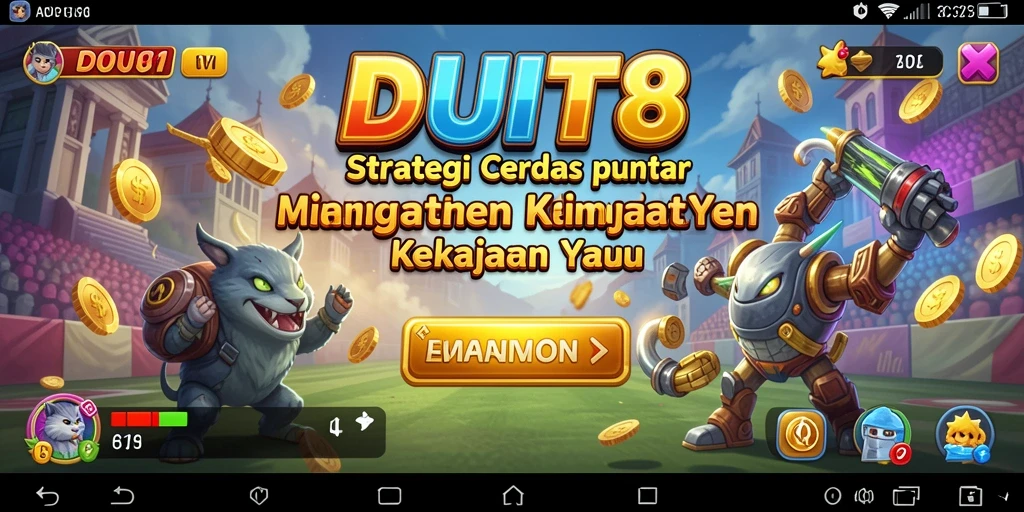Tampilan gameplay menarik dan menantang di DUIT8.