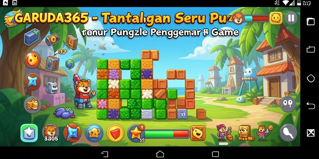 Tampilan gameplay menarik dari GARUDA365 dengan berbagai teka-teki.