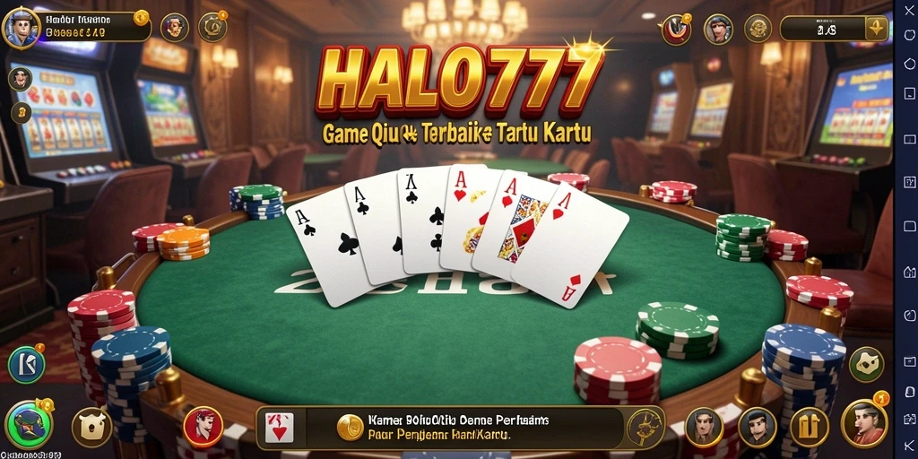 Tampilan gameplay QiuQiu yang mendebarkan di HALO777.