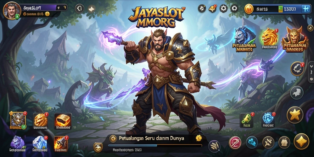Tampilan gameplay seru dalam dunia MMORPG JAYASLOT.