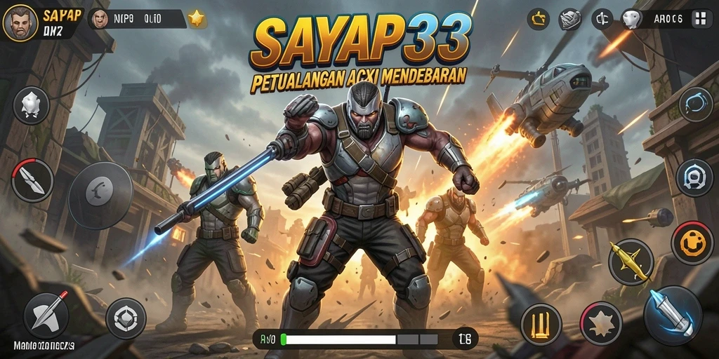 Tangkapan layar in menunjukkan aksi seru dalam SAYAP33.