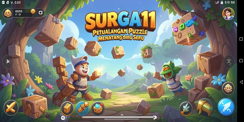 Tampilan menarik dari gameplay Puzzle SURGA11 dengan berbagai tantangan seru.